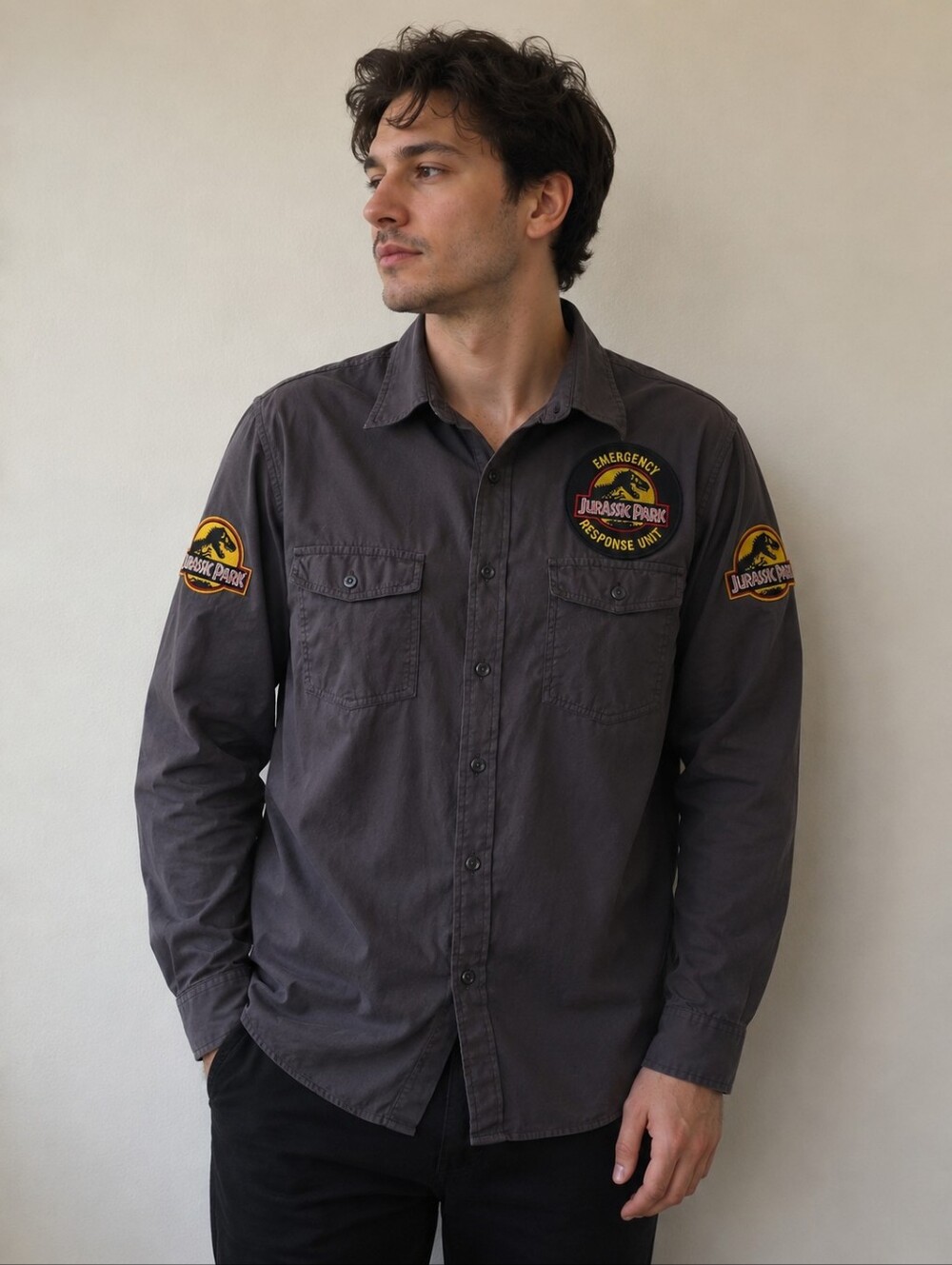 Jurassic Park Emergency Response Shirt | Gap XL | Halloween Costume